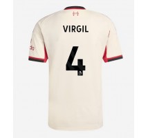 Liverpool Virgil van Dijk #4 Koszulka Wyjazdowa 2025-26 Krótki Rękaw